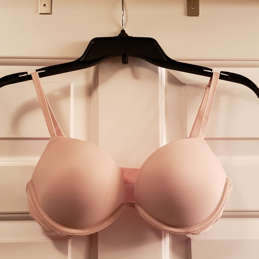 Pink Victoria's Secret Super Push Bra 34C